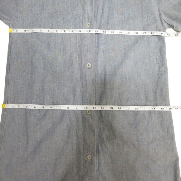 Roamers & Seekers Women's Cotton Tunic Shirt 3/4 Sleeve Size Medium Chambray - Picture 12 of 14